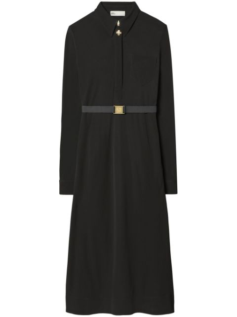 Tory Burch belted jersey shirt dress Women