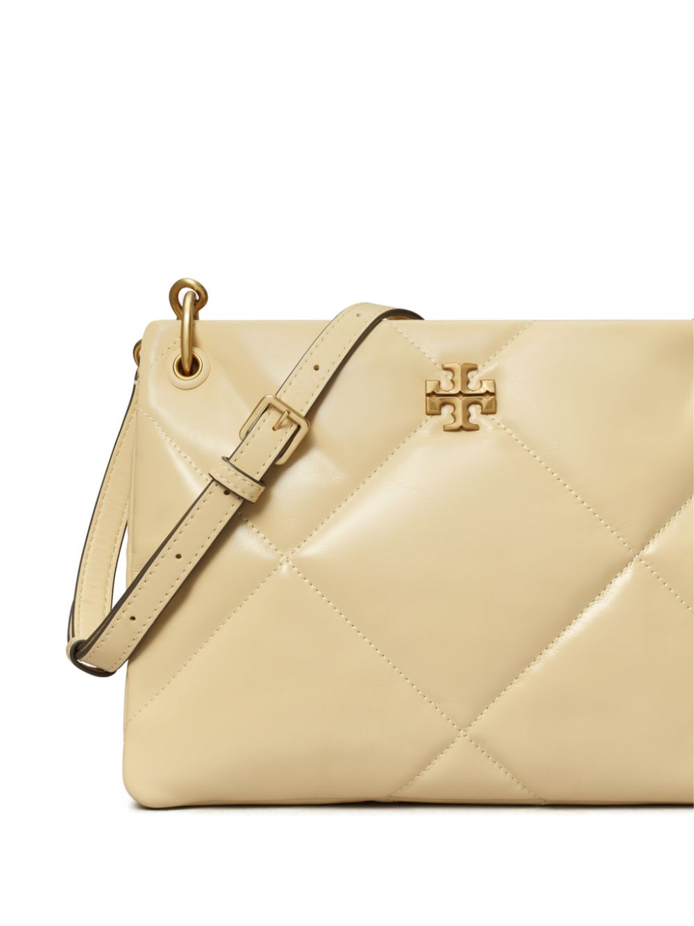 Shop Tory Burch Kira Diamond Shoulder Bag In Neutrals