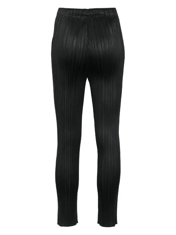 FINE KNIT PLEATS BLACK PANTS – ISSEY MIYAKE ONLINE STORE