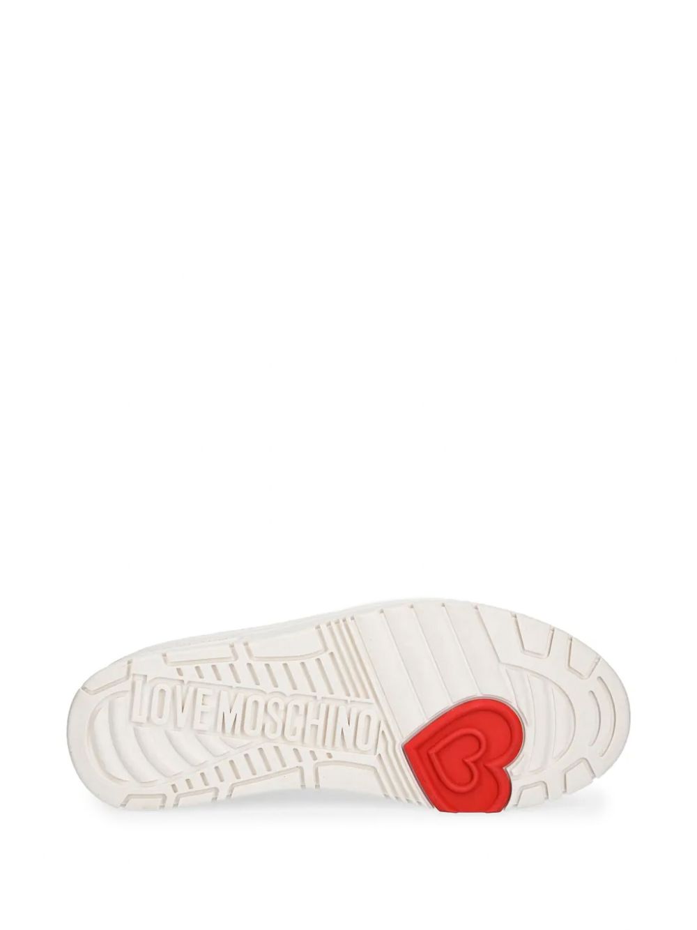 Love Moschino Sneakers met patch Wit