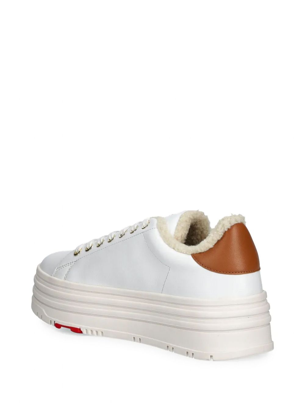 Love Moschino Sneakers met patch Wit