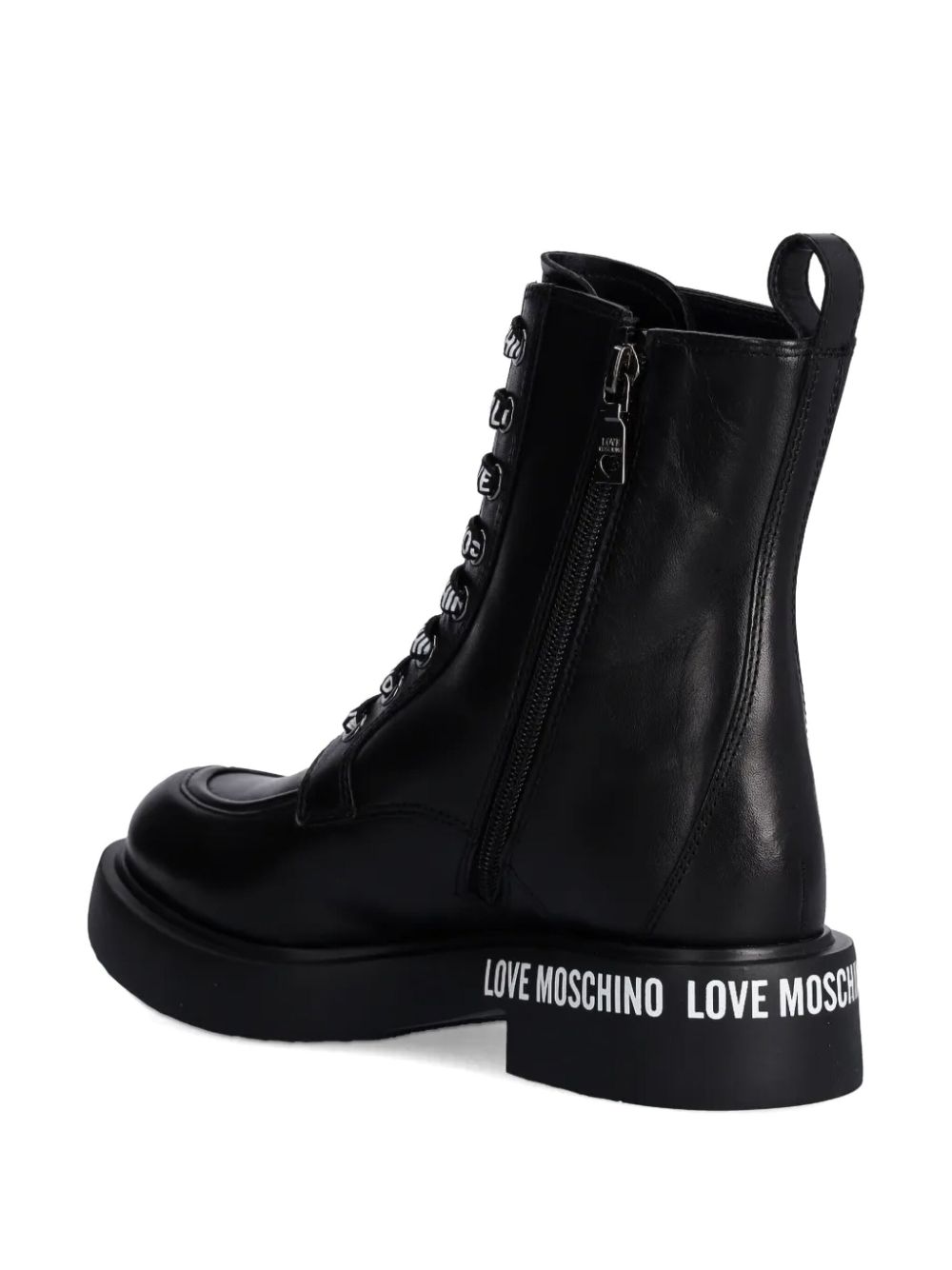 Love Moschino Leren laarzen Zwart