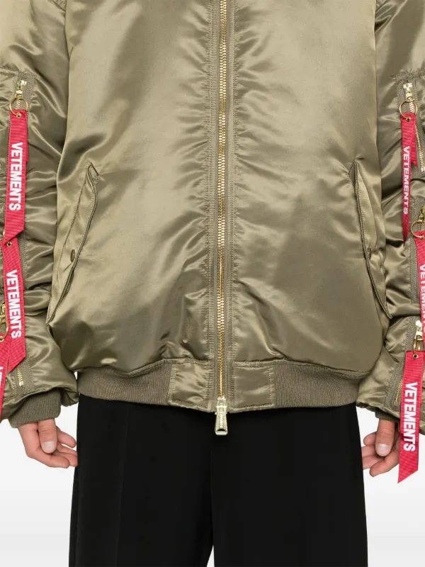VETEMENTS Cargo Bomber Jacket | Green | FARFETCH