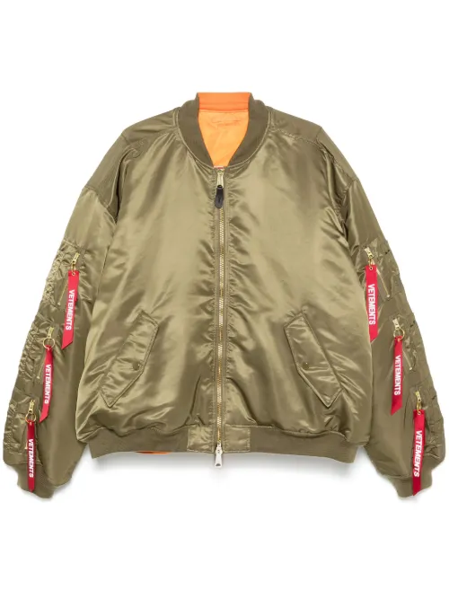 Veste bomber à poches cargo - VETEMENTS - Modalova