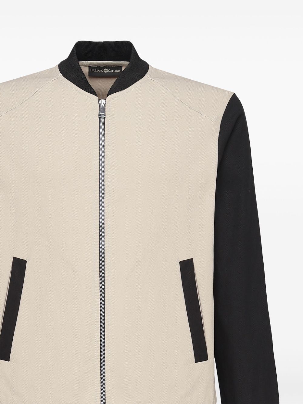 Shop Giuliano Galiano Two-tone Bomber Jacket In Neutrals