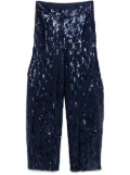 ROTATE BIRGER CHRISTENSEN sequinned cargo pants - Blue