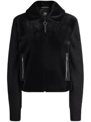 Emporio Armani ベルベット ボンバージャケット | ブラック | FARFETCH JP