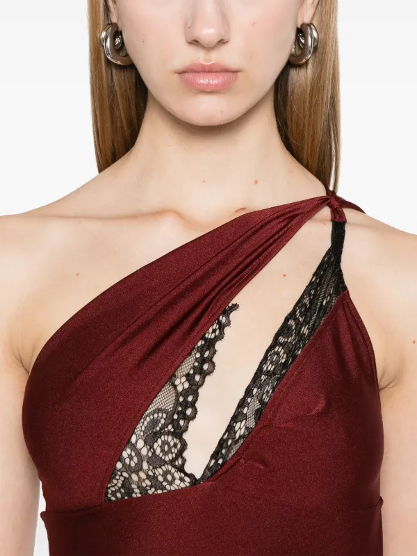 Coperni Asymmetric Maxi Dress | Red | FARFETCH