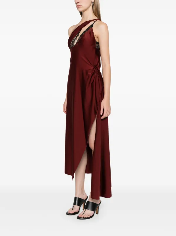 Coperni Asymmetric Maxi Dress | Red | FARFETCH