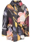 Vivienne Westwood Pre-Owned 2016-2017 floral-print coat - Black
