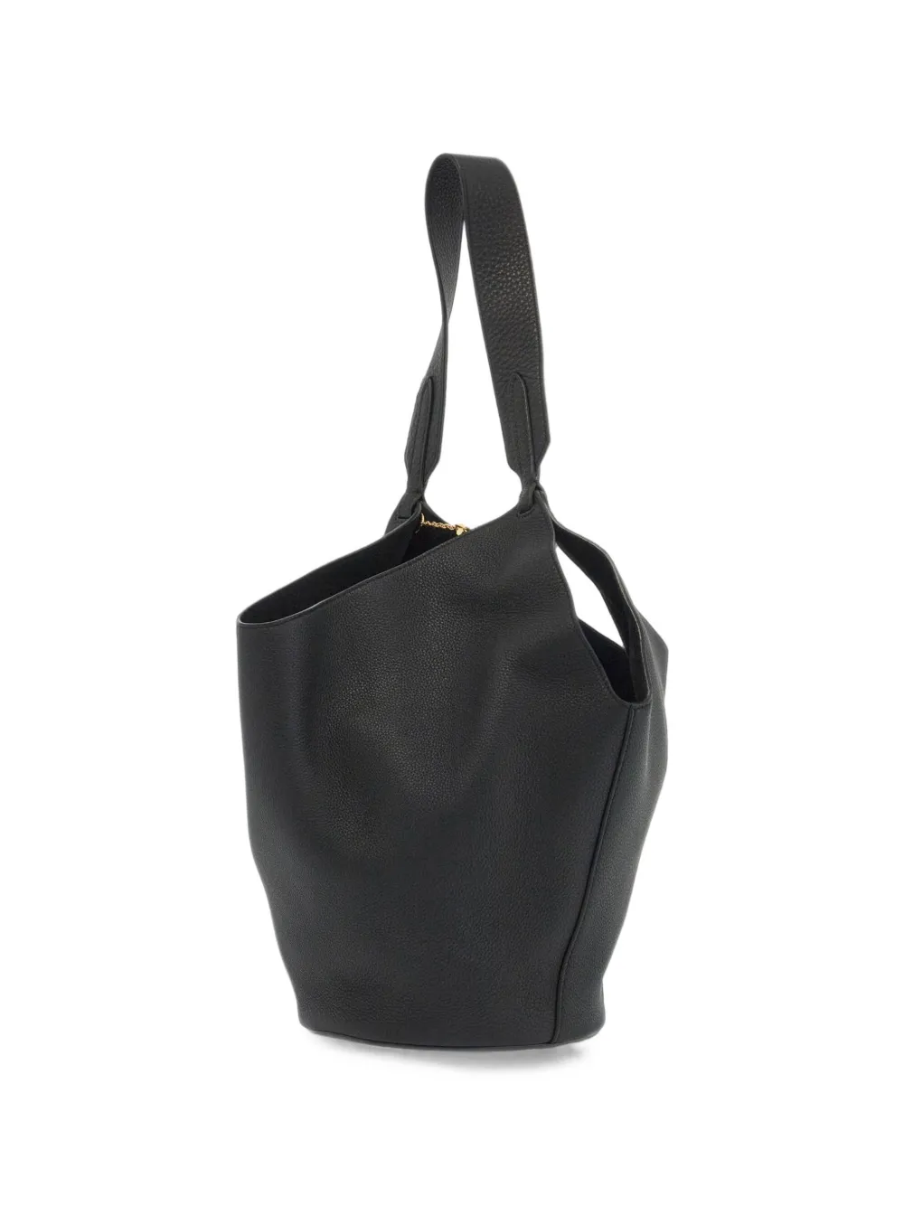 Khaite Small Lotus Tote in Black, view 2
