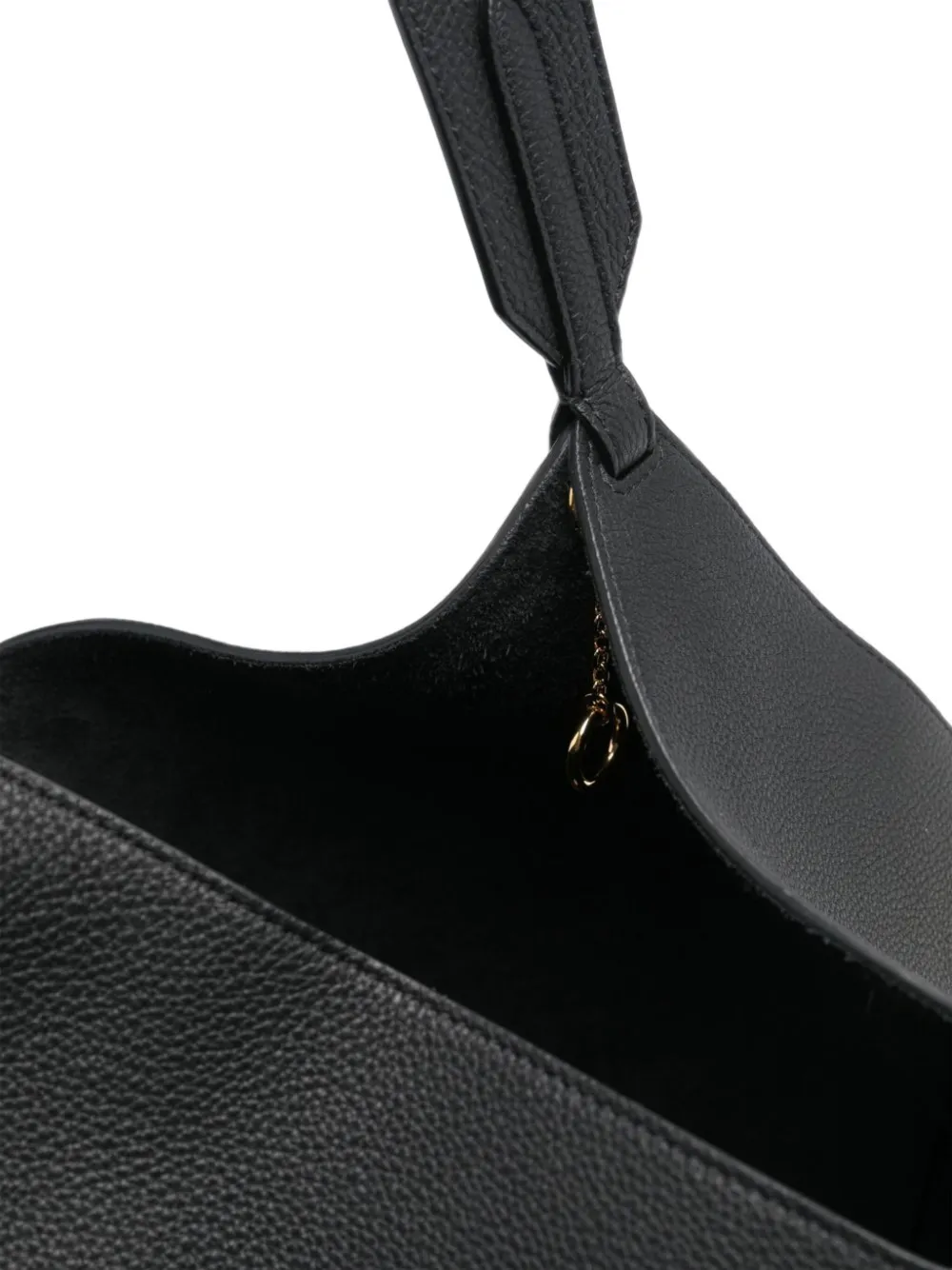 Khaite Small Lotus Tote in Black, view 4