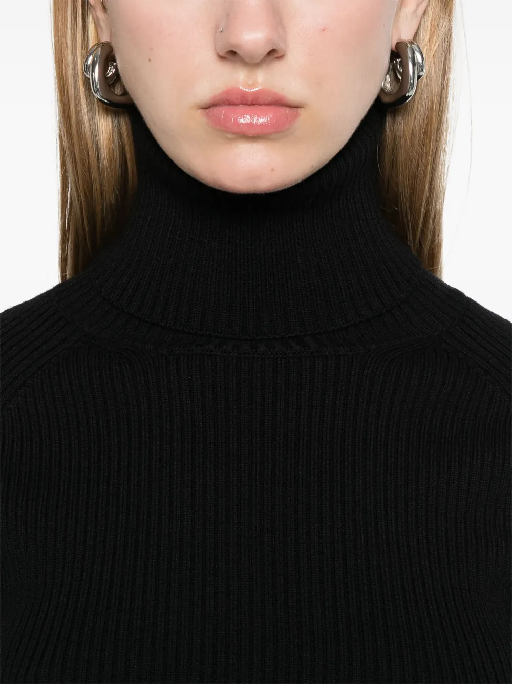 Junya Watanabe Ribgebreide trui Zwart