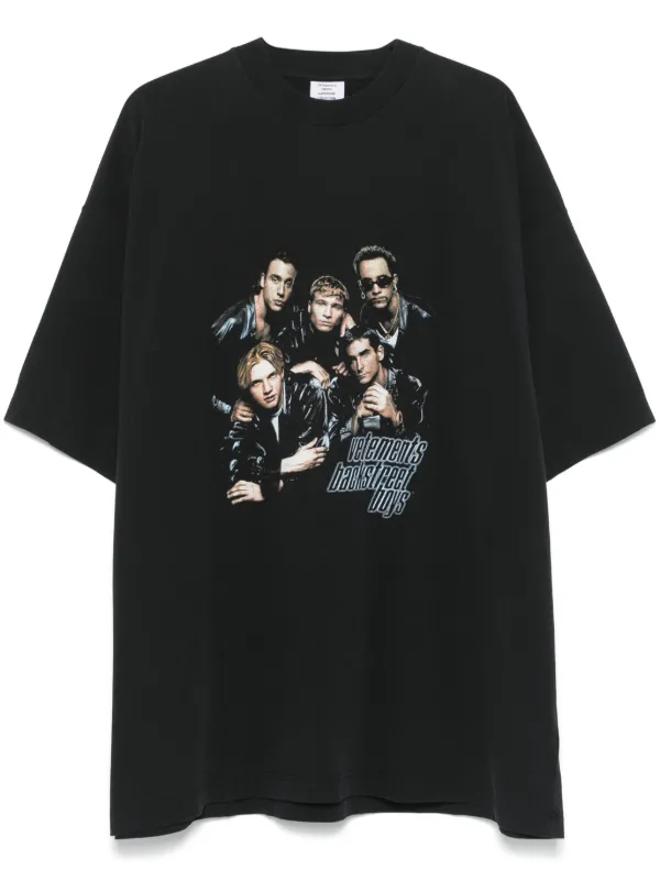 VETEMENTS Backstreet Boys T shirt Black FARFETCH TR