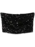 ROTATE BIRGER CHRISTENSEN sequined crop top - Black