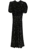 ROTATE BIRGER CHRISTENSEN sequinned midi dress - Black