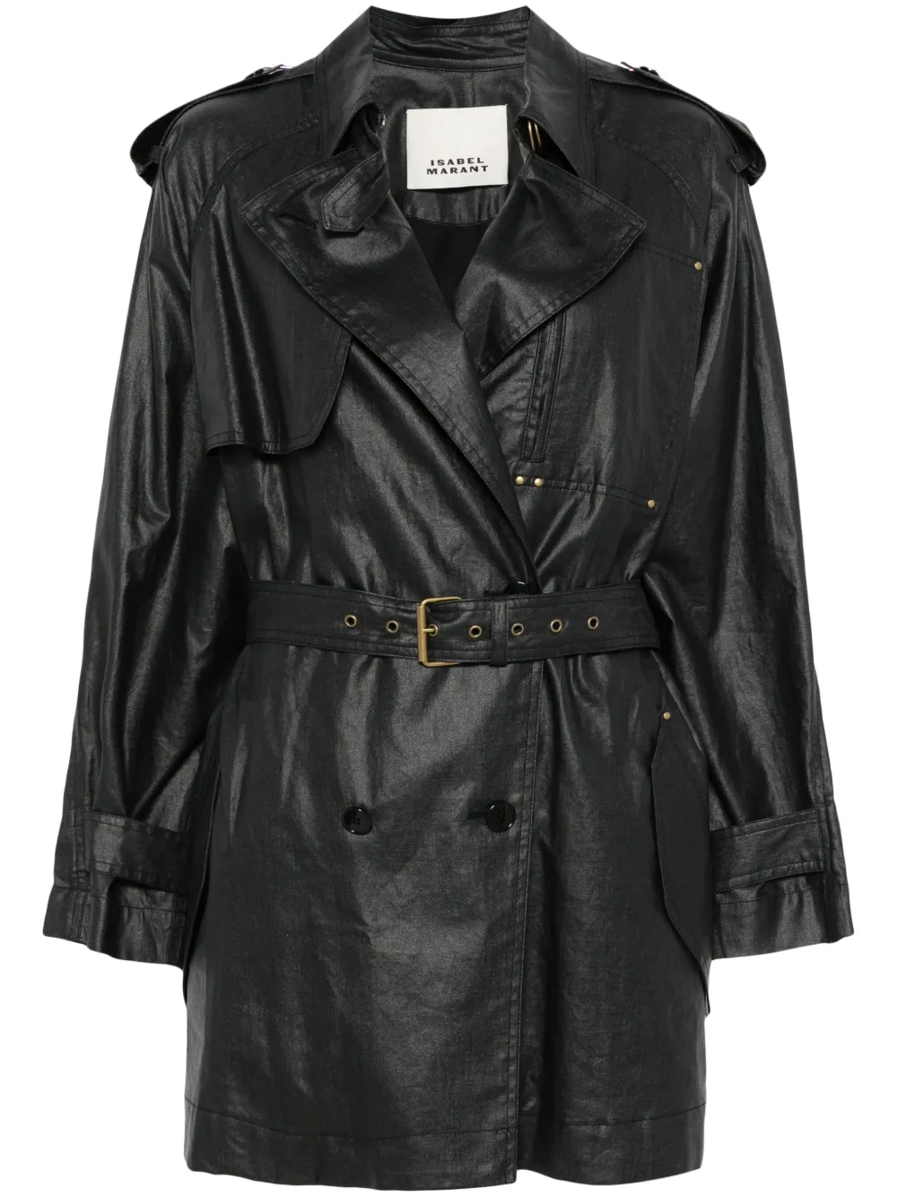 ISABEL MARANT Franny trench coat | Black | Image 1