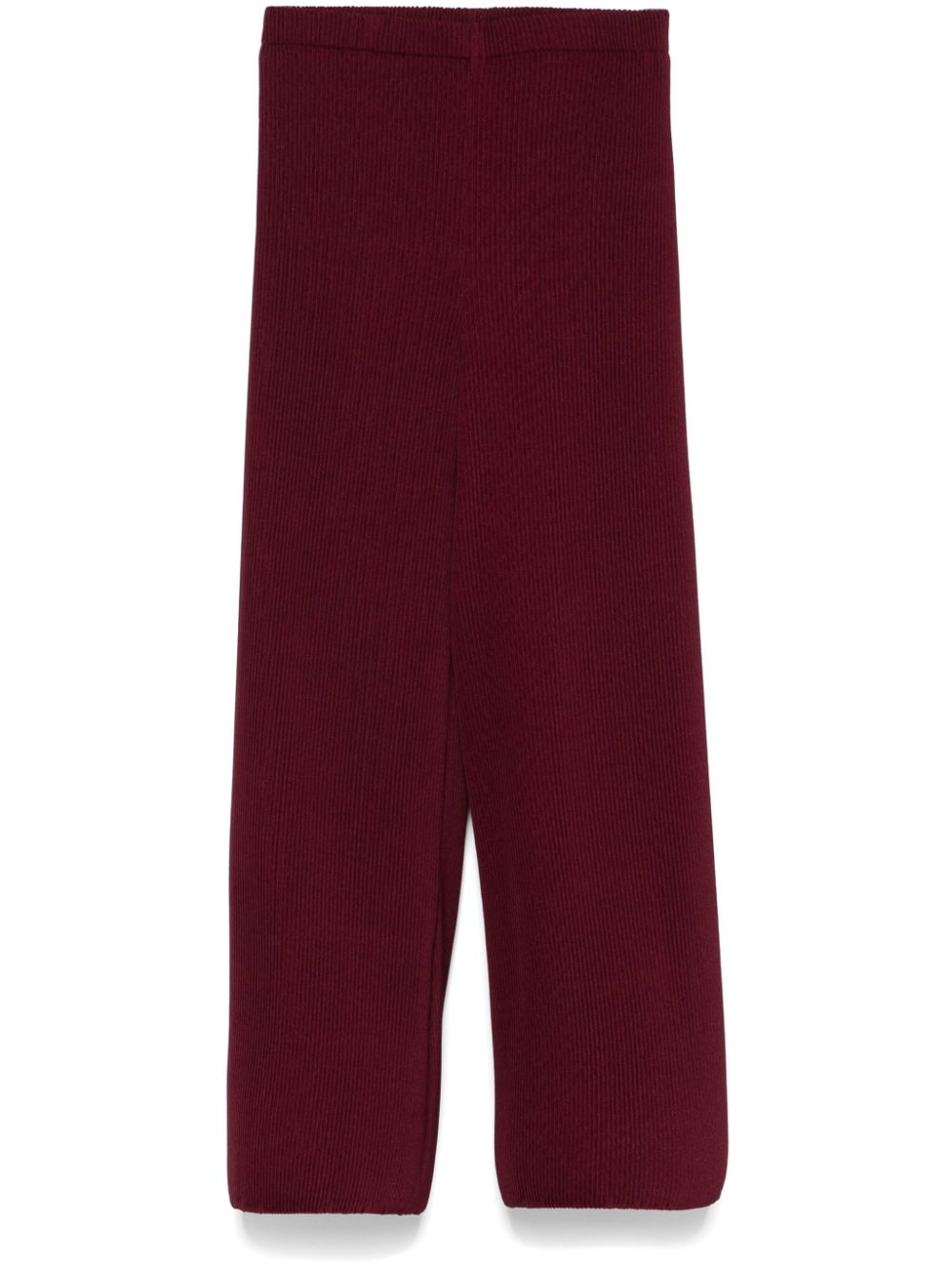 plissé-effect trousers