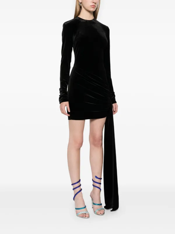 david koma black mini dress PADDED HIP DETAIL STRAPLESS MINI DRESS IN BLACK  David Koma