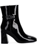 Coccinelle patent ankle boots - Black