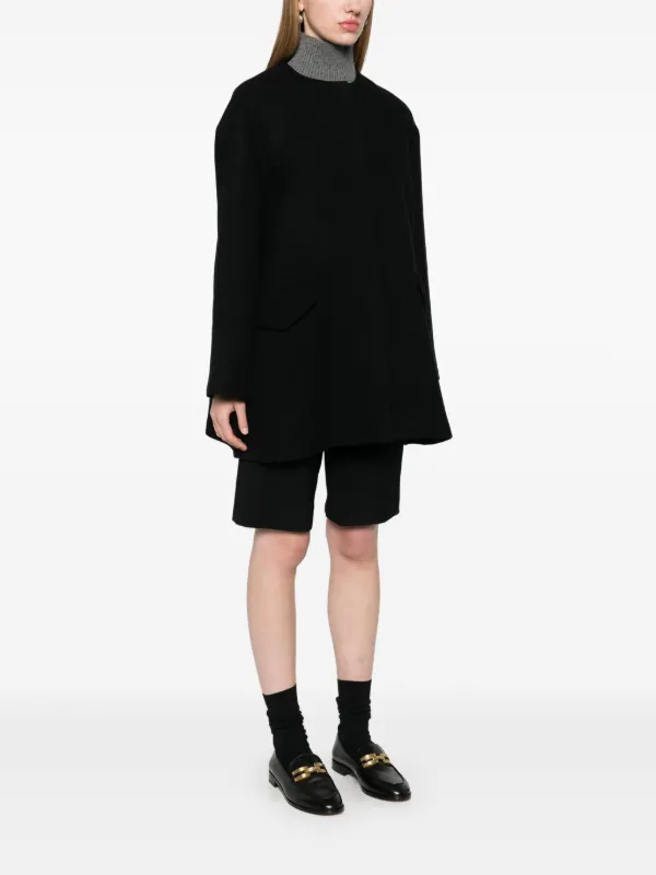 Theory Melton Cape | Black | FARFETCH
