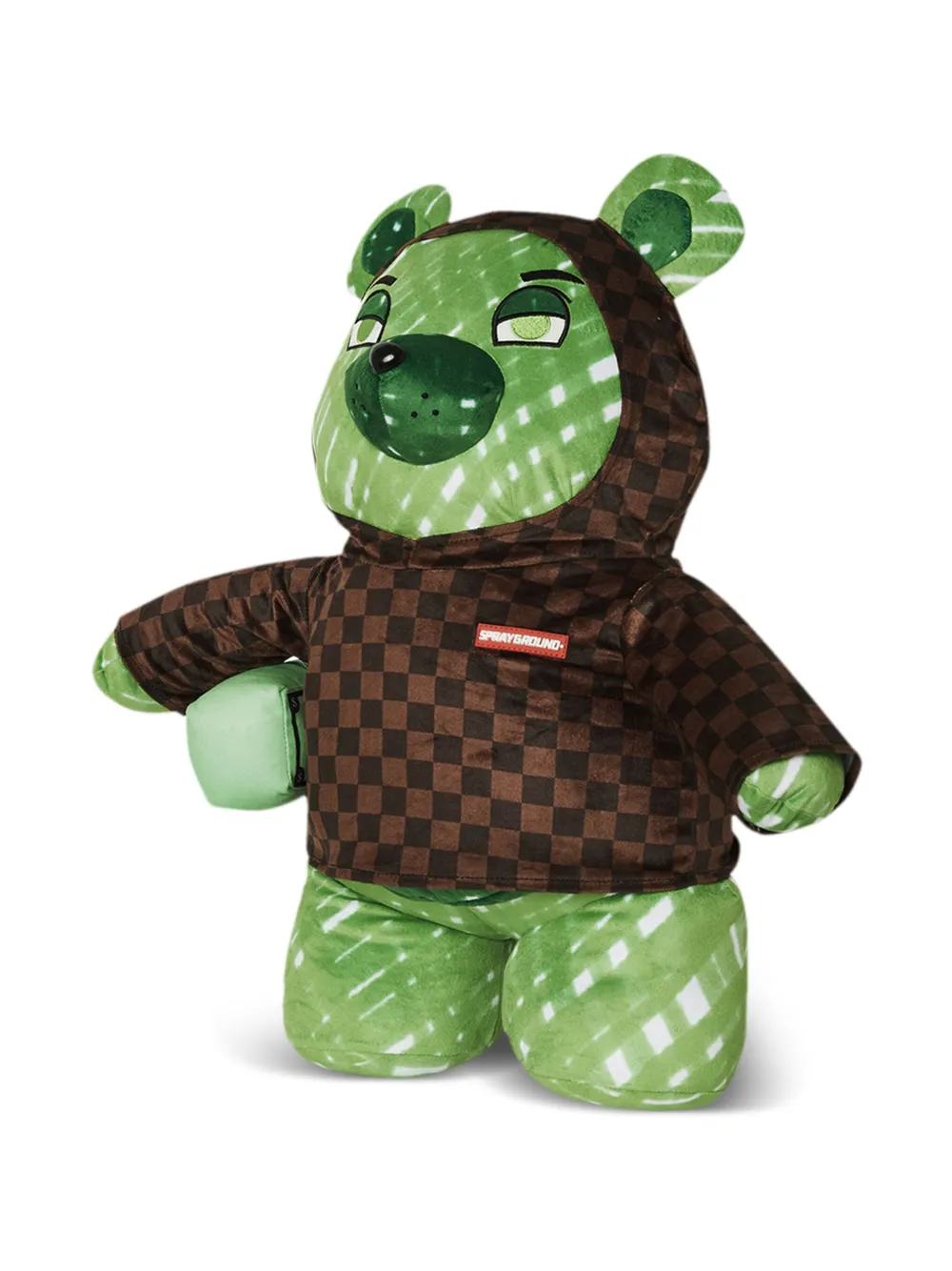 sprayground kid Rugzak met teddybeerpatch Bruin