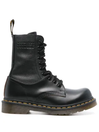 MM6 Maison Margiela Bota x Dr Martens De Couro | Preto | FARFETCH BR
