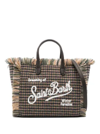 Mc2 Saint Barth Borse in canvas con frange VANITY 06638H