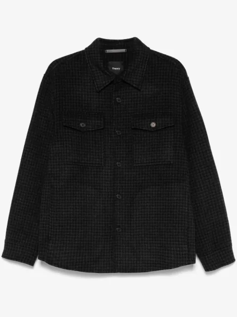 Theory houndstooth-pattern jacket