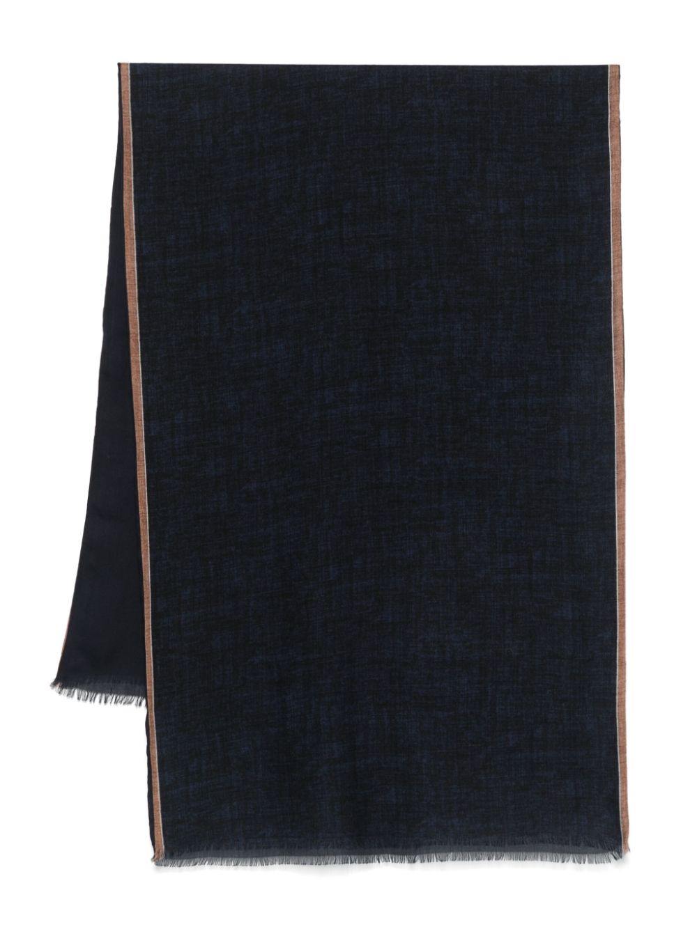 contrasting-trim scarf