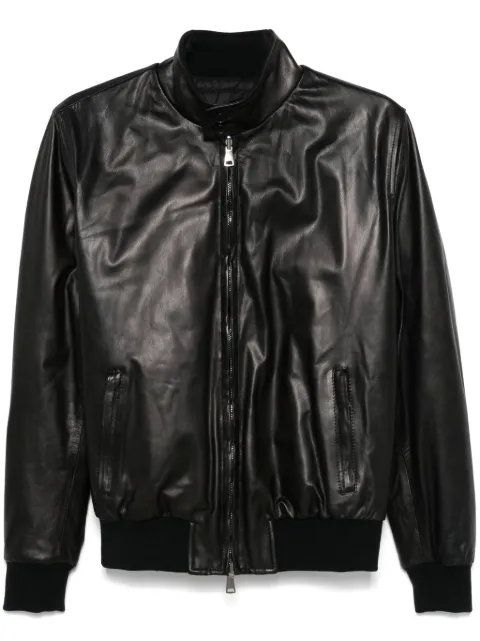 Dell'oglio leather bomber jacket