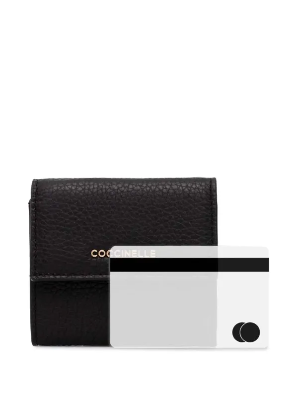 Coccinelle Metallic Soft Wallet | Black | FARFETCH