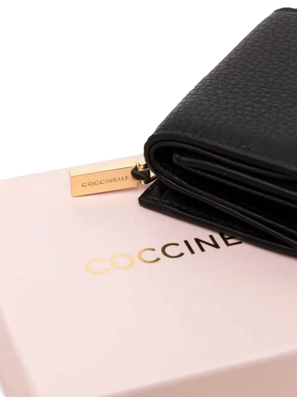 Coccinelle Metallic Soft Wallet | Black | FARFETCH