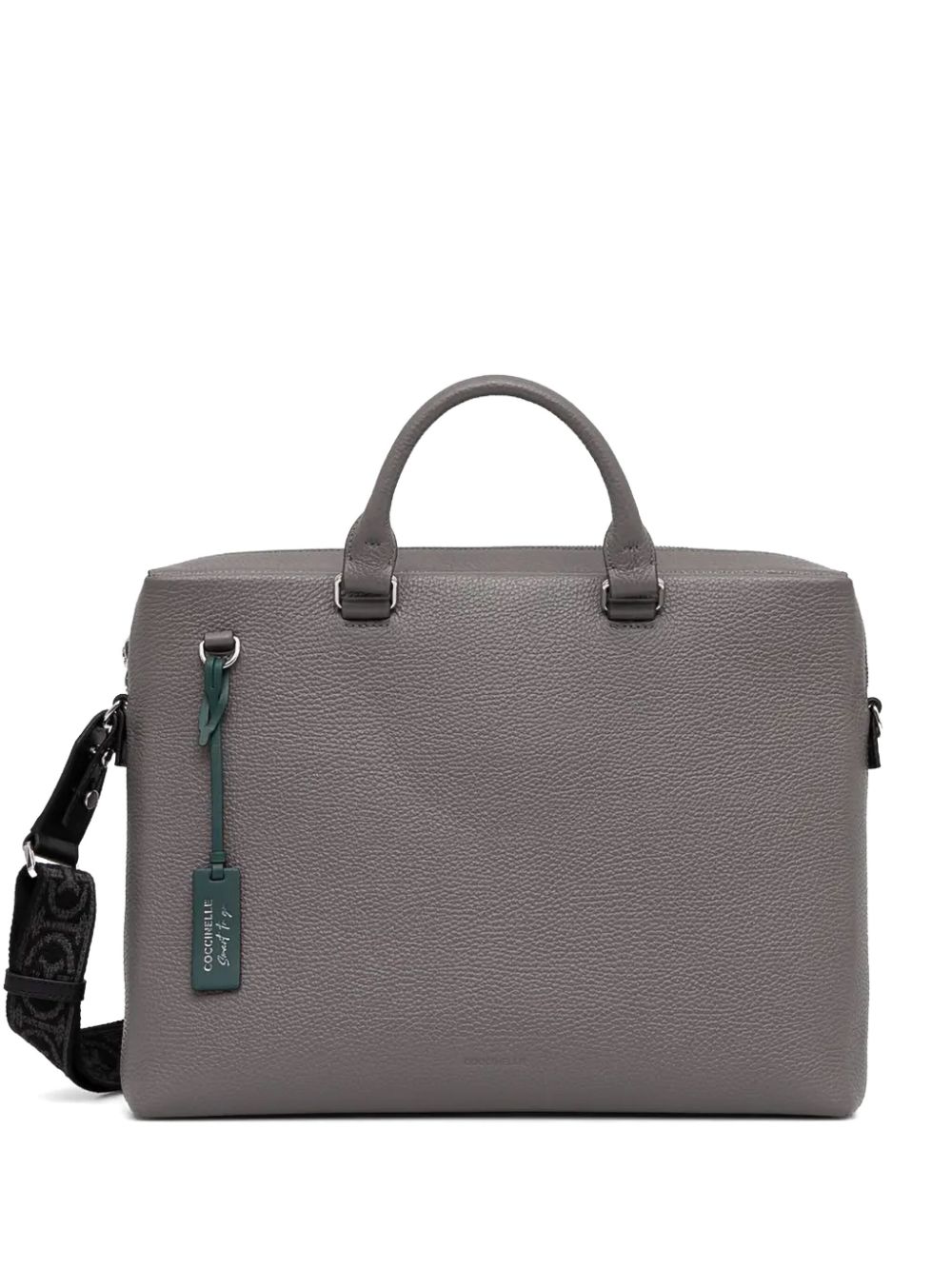 Coccinelle leather laptop bag - Grey