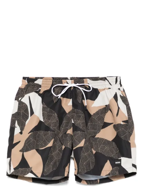BOSS seasonal-print swim shorts 