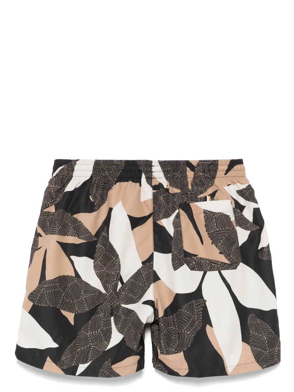 BOSS Zwembroek met print Beige