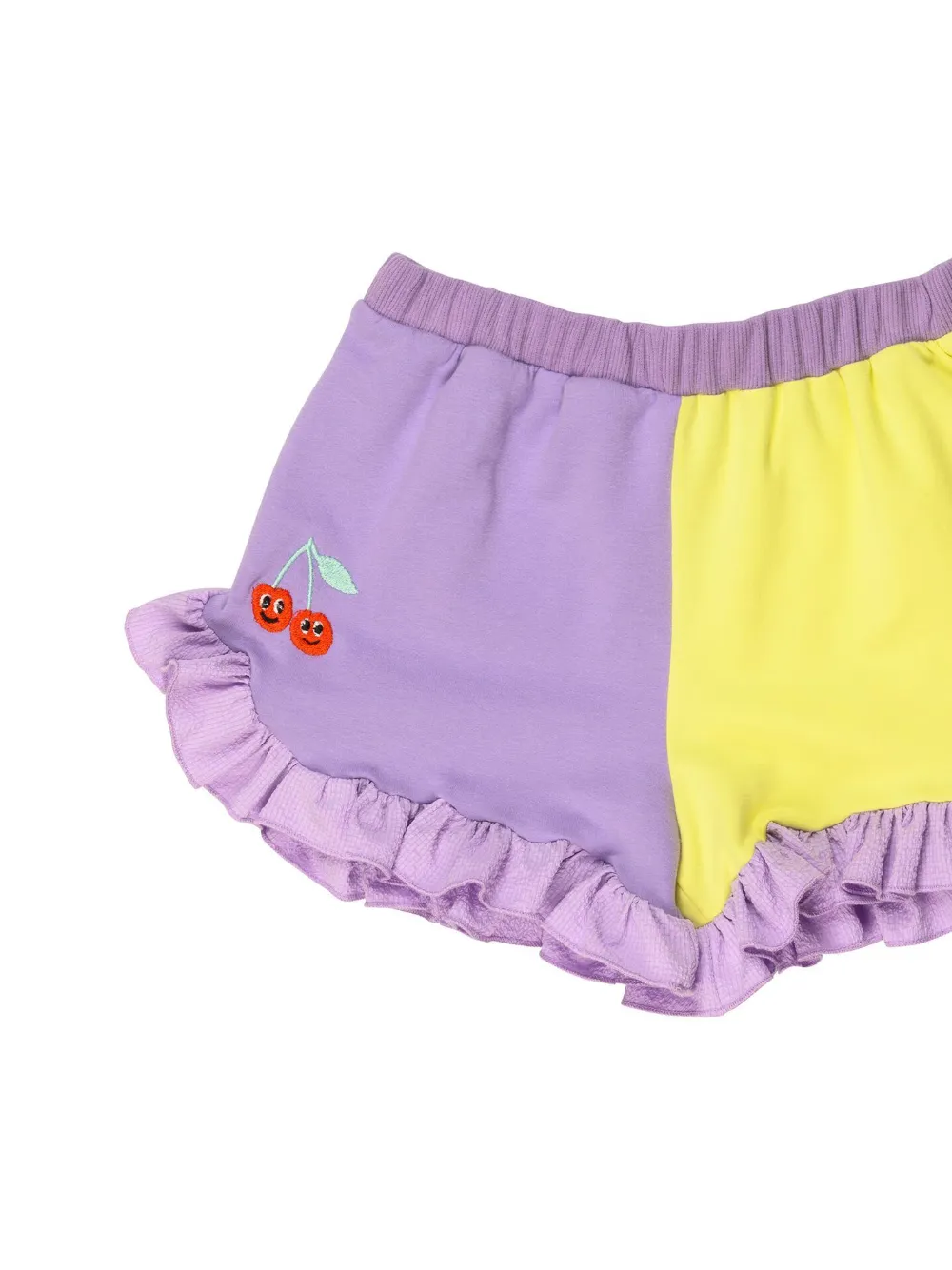 Shop Wauw Capow By Bangbang Augusta Colour-block Shorts In Purple