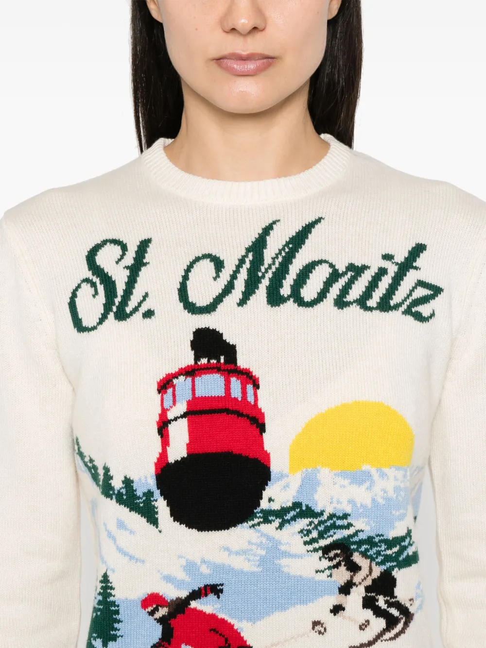Mc2 Saint Barth X St. Moritz New Queen Sweater In Neutrals