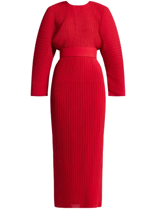 solace london red dress Mirabelle Maxi Dress In Red
