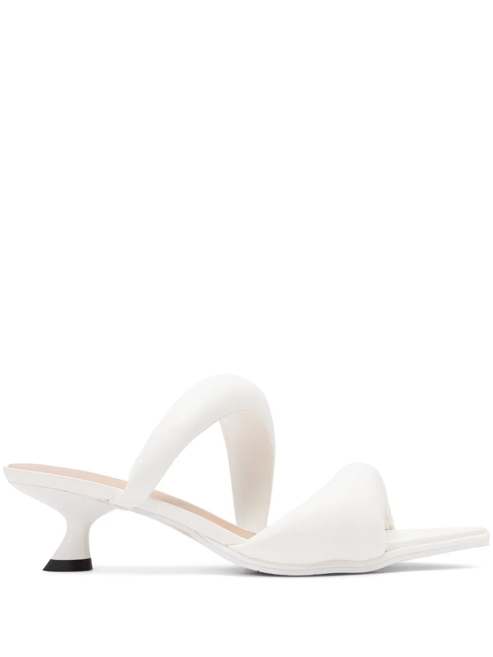 JW Pei 50mm Sara sandals White