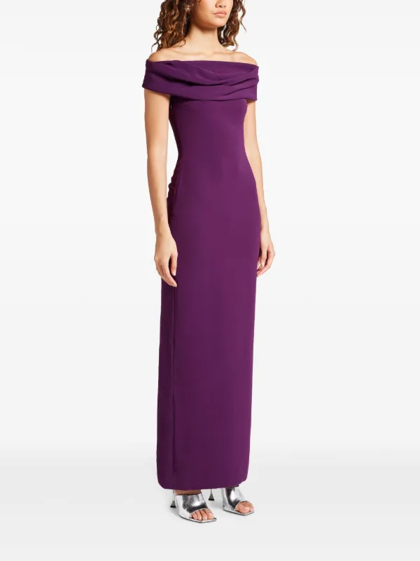 Solace London Eva Maxi Dress | Purple | FARFETCH
