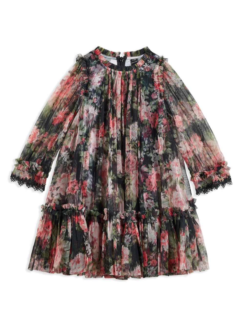 NEEDLE & THREAD KIDS Midnight Dance jurk Zwart