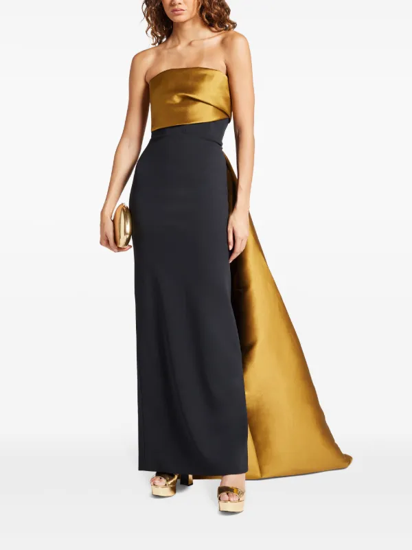 Solace London Kinsley Maxi Dress | Black | FARFETCH CH