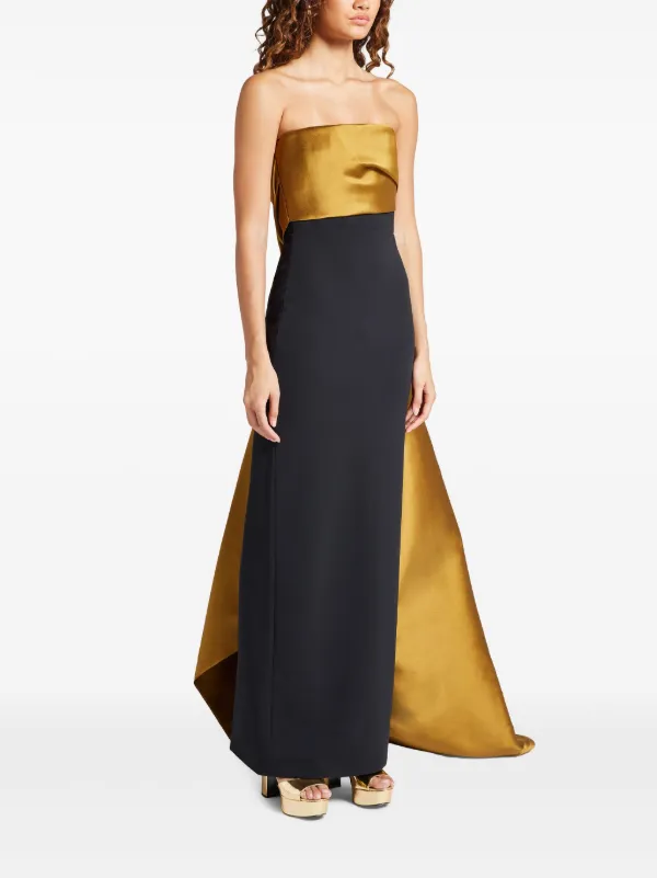 Solace London Kinsley Maxi Dress | Black | FARFETCH CA
