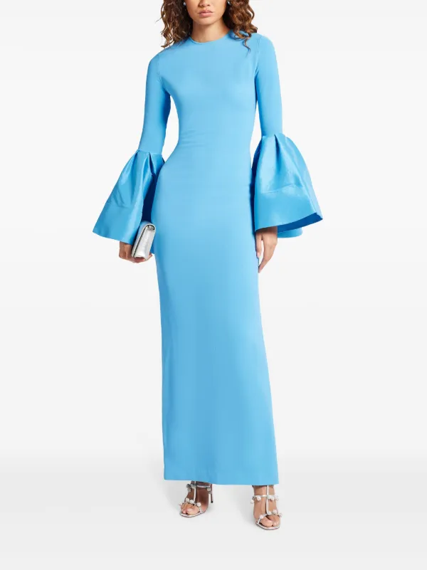 ワンピース SOLACE LONDON Woman Dress Blue OS37025 TOPAZ Solace London Dresses Blue – SLEEKEO