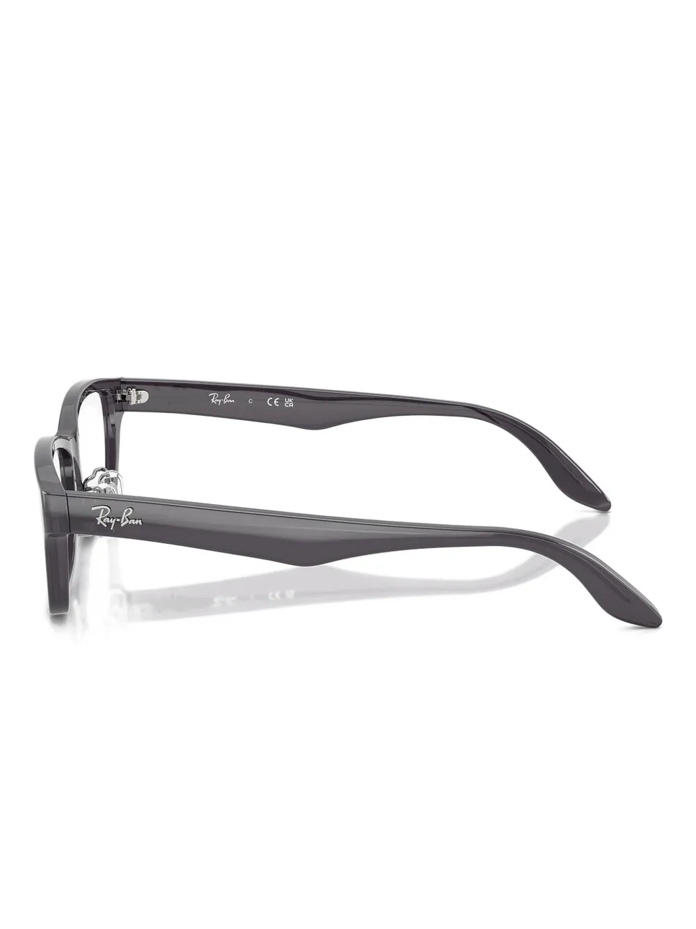 Ray-Ban Bril met rechthoekig montuur Grijs