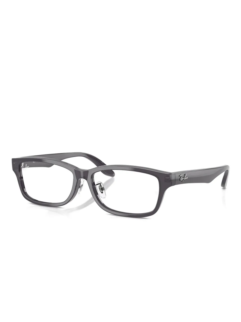 Ray-Ban Bril met rechthoekig montuur Grijs