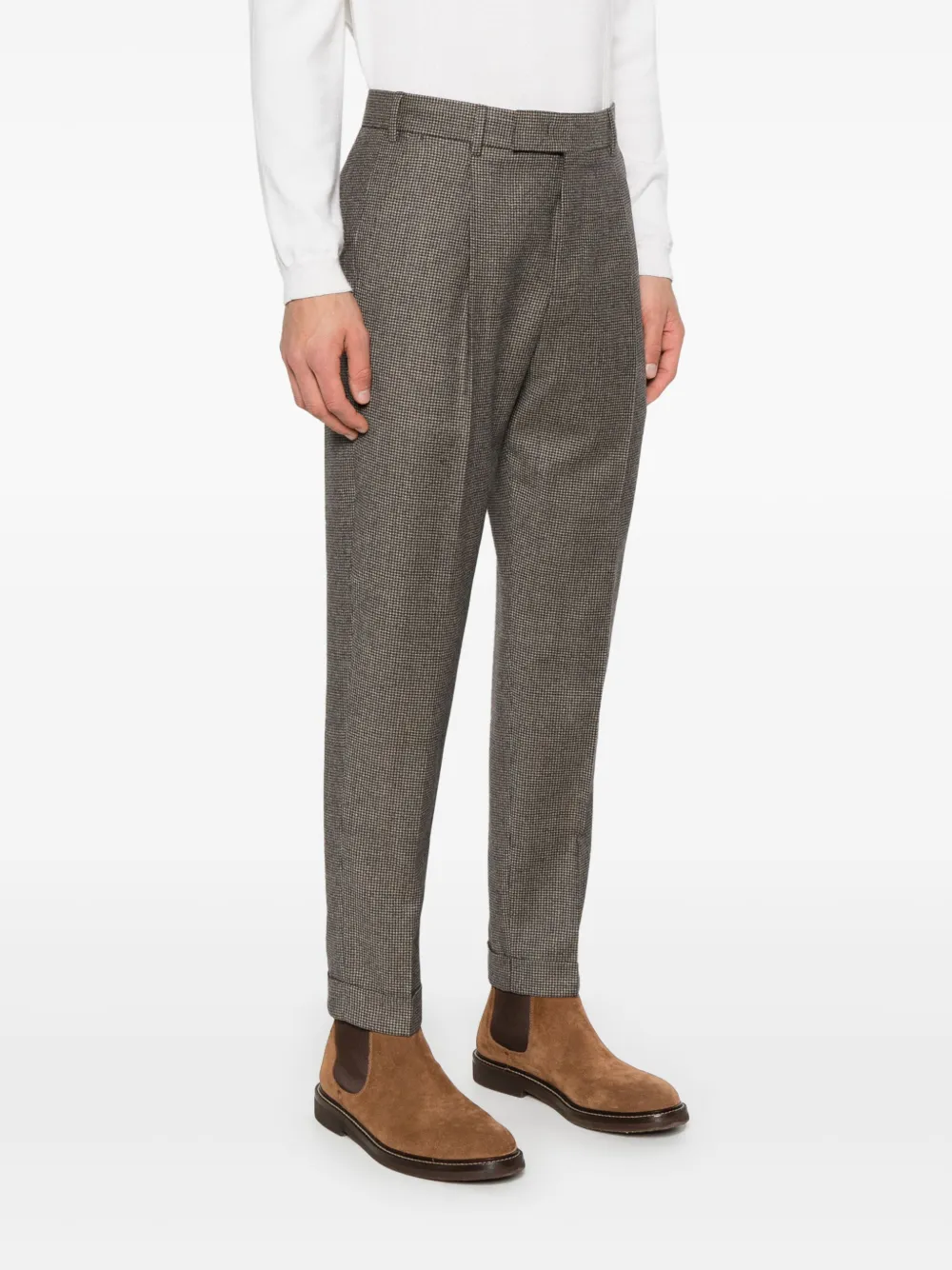 Shop Pt Torino Edge Chinos In Brown