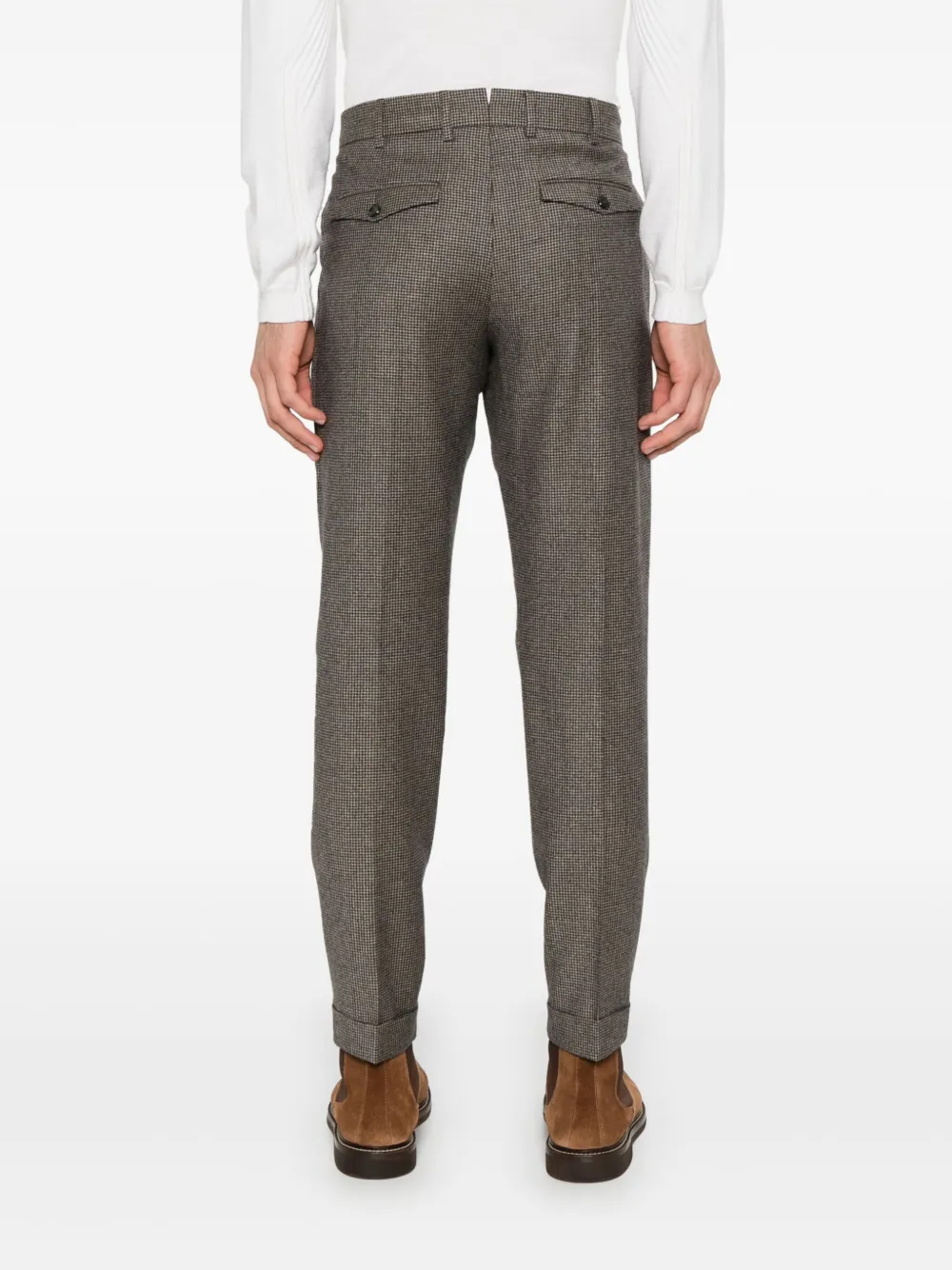 Shop Pt Torino Edge Chinos In Brown