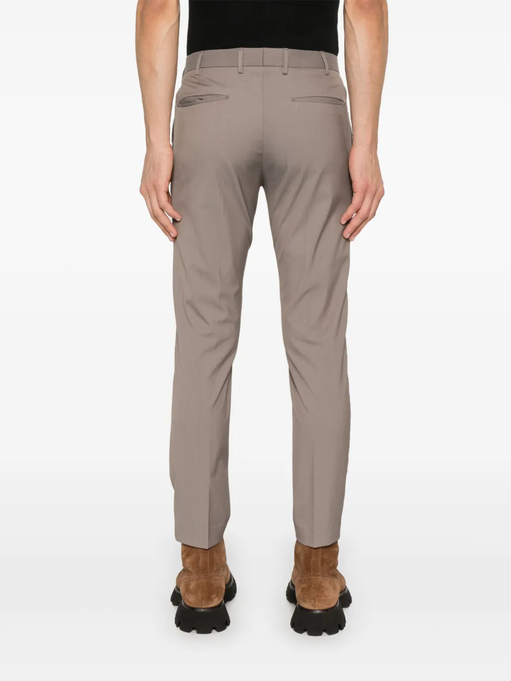 Shop Pt Torino Edge Chinos In Grey
